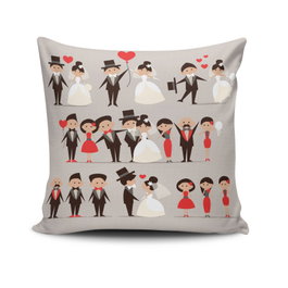 Aberto Design Funda de Cojín NKLF-171 Multicolor 43 x 43 cm